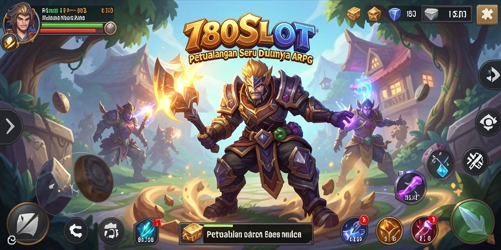 Screenshot gameplay seru dari 180SLOT dalam aksi ARPG.