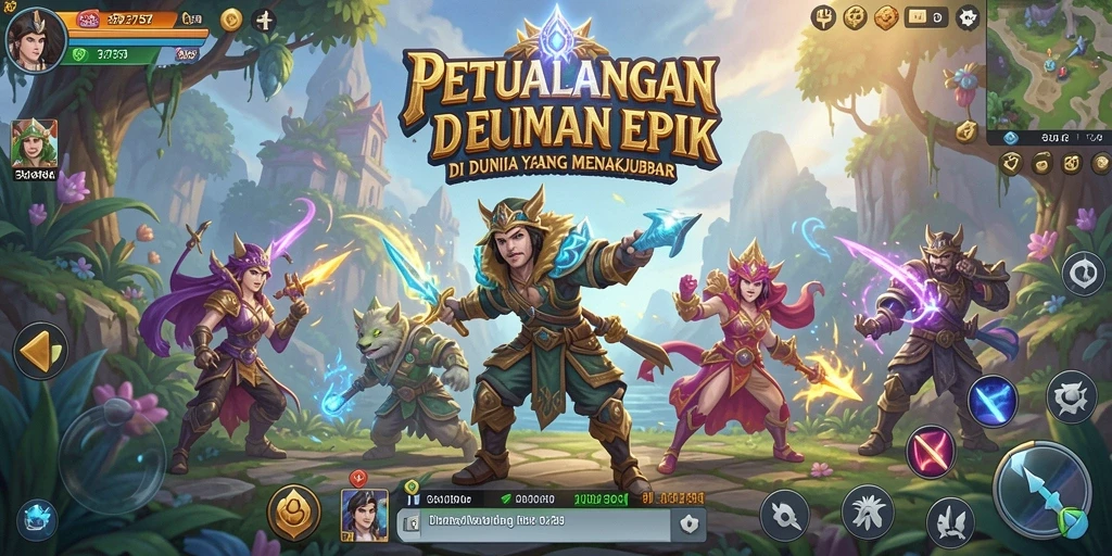 Tampilan menarik dari gameplay petualangan di 2757.