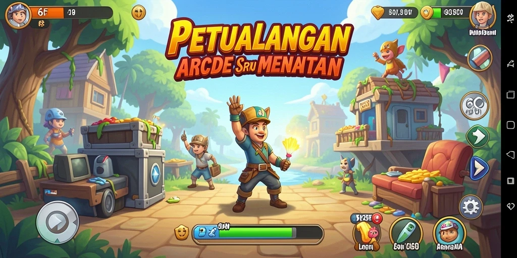 Tampilan gameplay seru dan mendebarkan dalam 6CF.