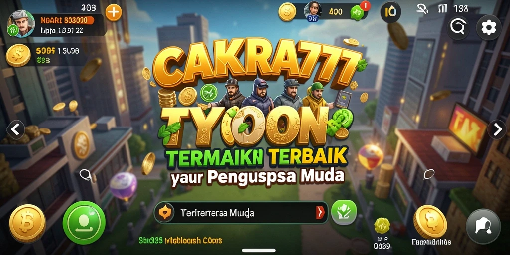 Screenshot gameplay CAKRA777 menampilkan aktivitas manajemen bisnis yang seru.
