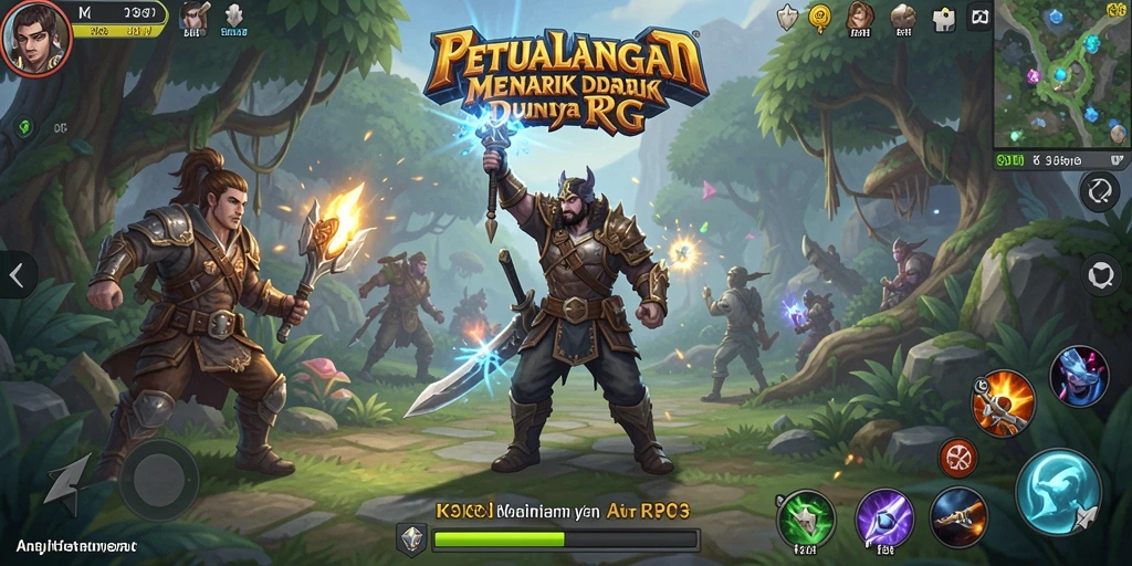 Tampilan gameplay RPG K3K3 yang mendebarkan.