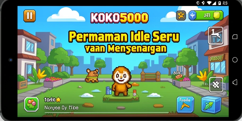 Tampilan gameplay KOKO5000 yang menarik dengan elemen Idle yang menyenangkan.