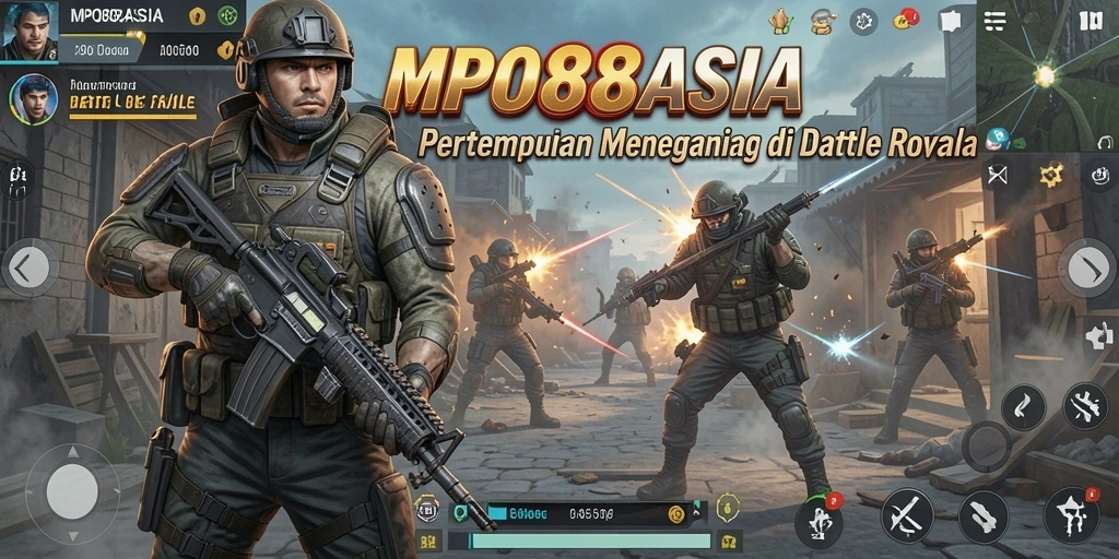 Tangkapan layar MPO88ASIA menampilkan aksi Battle Royale yang intens dan dramatis.