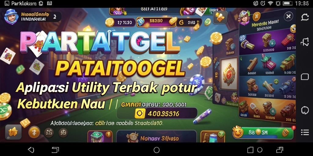 Tampilan aplikasi PARTAITOGEL yang modern dan menarik.