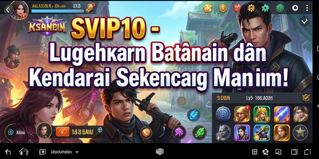 Tangkapan layar gameplay <strong>SVIP10</strong> yang menunjukkan aksi balapan mendebarkan.