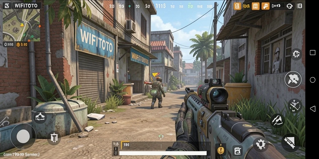 Gameplay menegangkan WIFITOTO dengan aksi berintensitas tinggi.